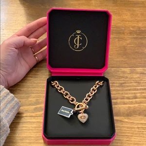 Juicy Couture Rose Gold Heart Necklace